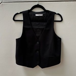 Mango suit vest waistcoat top size M black